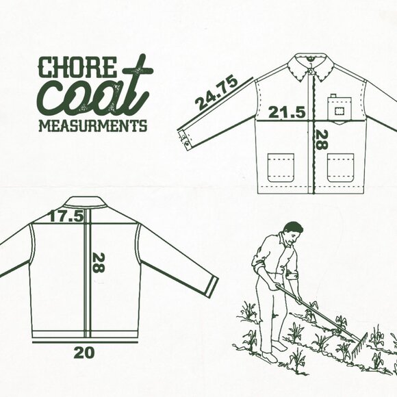 Military Green Chore Coat - Picture 5 of 5